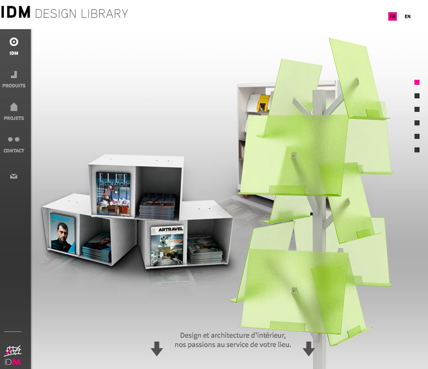 IDM Design Library, épure et ergonomie…
